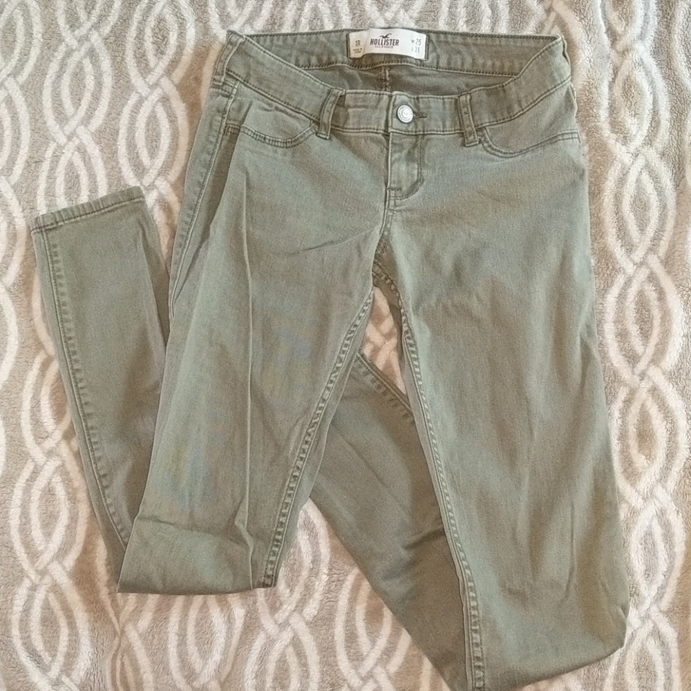 Olive Green Hollister Jeggings